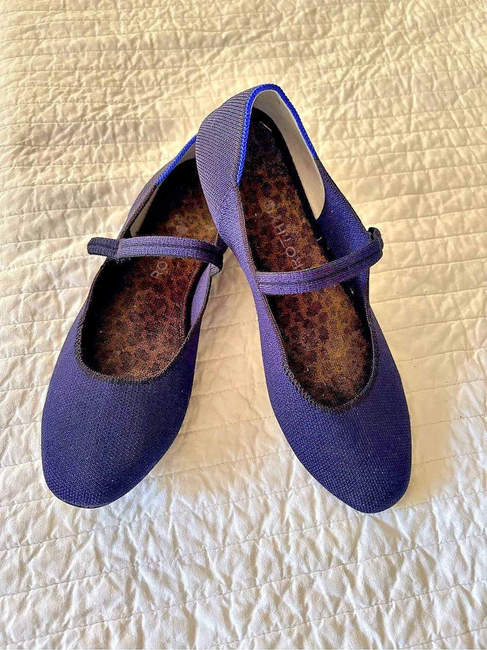 Rothy’s Navy The Square Mary Jane Flats Size 8.5